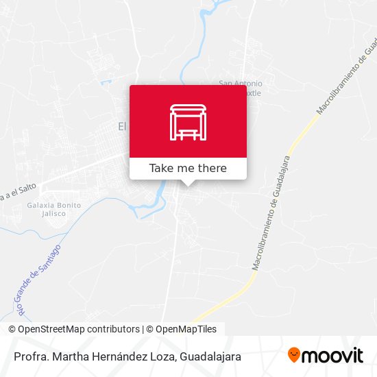 Profra. Martha Hernández Loza map