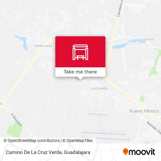 Camino De La Cruz Verde map