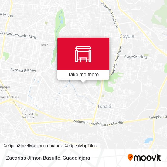 Zacarías Jimon Basulto map