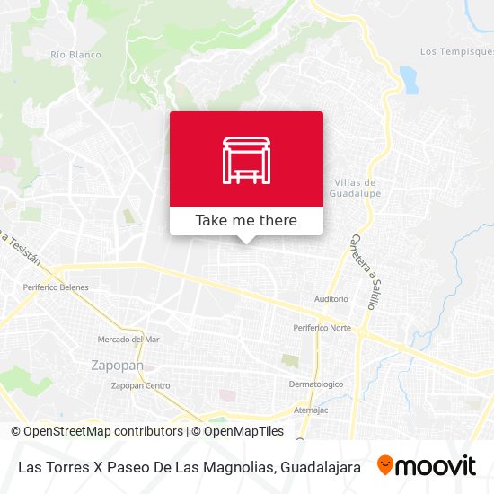 Mapa de Las Torres X Paseo De Las Magnolias