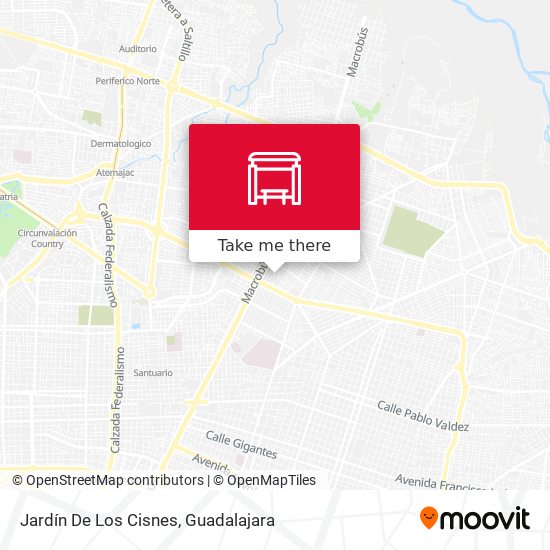 Jardín De Los Cisnes map