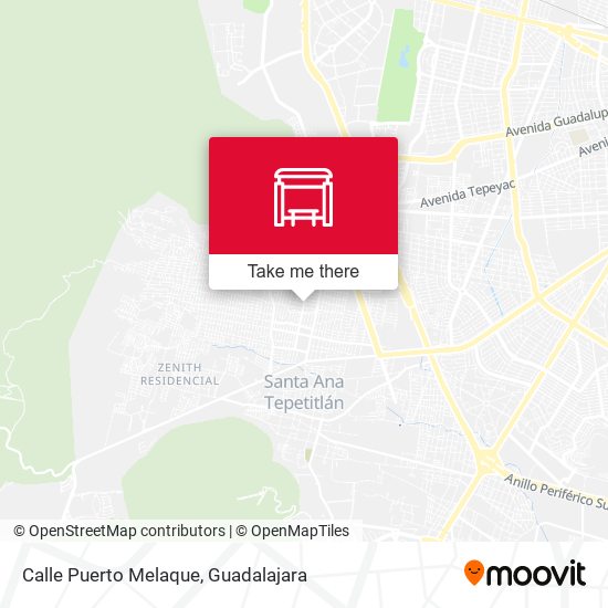 Mapa de Calle Puerto Melaque