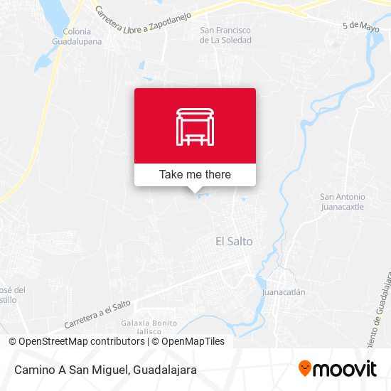 Camino A San Miguel map