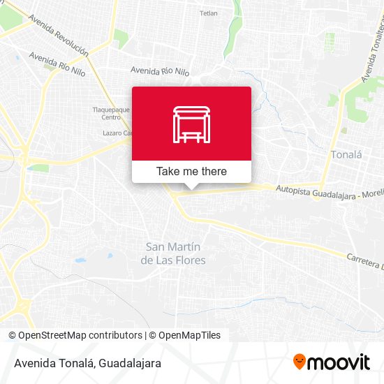 Avenida Tonalá map