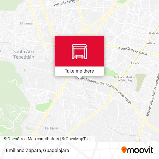 Mapa de Emiliano Zapata
