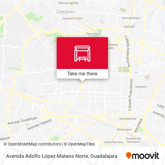 Avenida Adolfo López Mateos Norte map