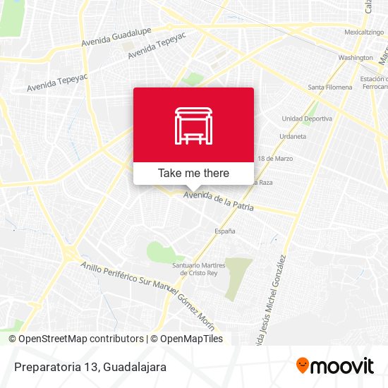 Mapa de Preparatoria 13