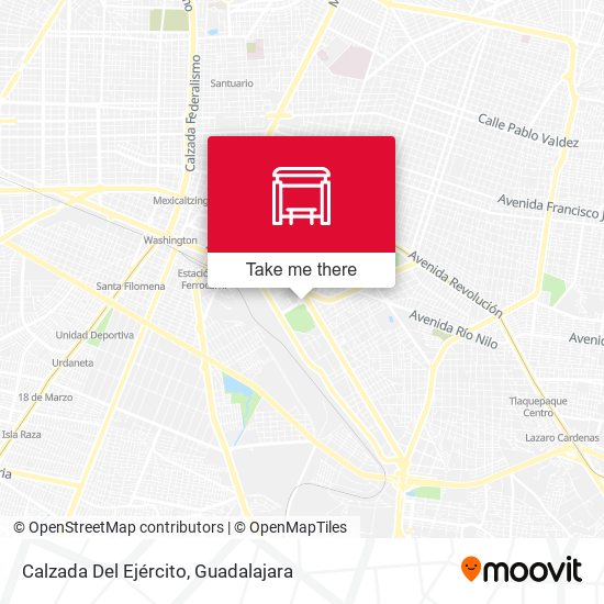 Mapa de Calzada Del Ejército