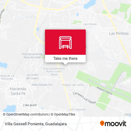 Villa Gessell Poniente map