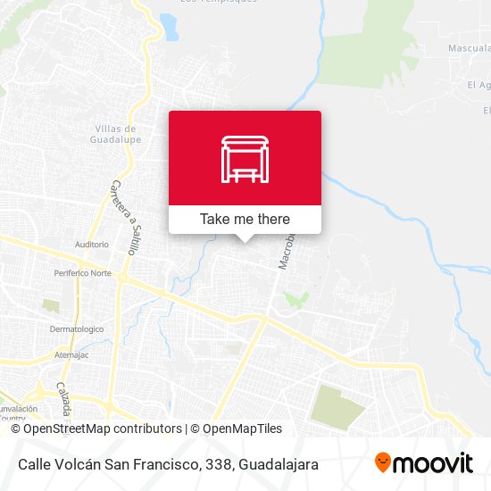 Calle Volcán San Francisco, 338 map