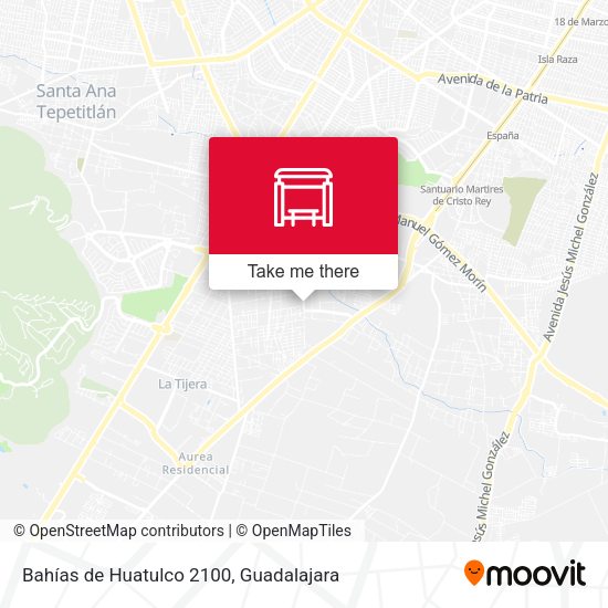 Mapa de Bahías de Huatulco 2100