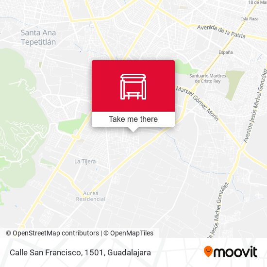 Calle San Francisco, 1501 map