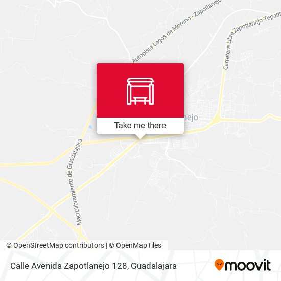Calle Avenida Zapotlanejo 128 map
