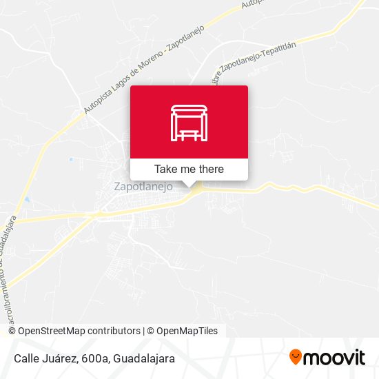 Calle Juárez, 600a map