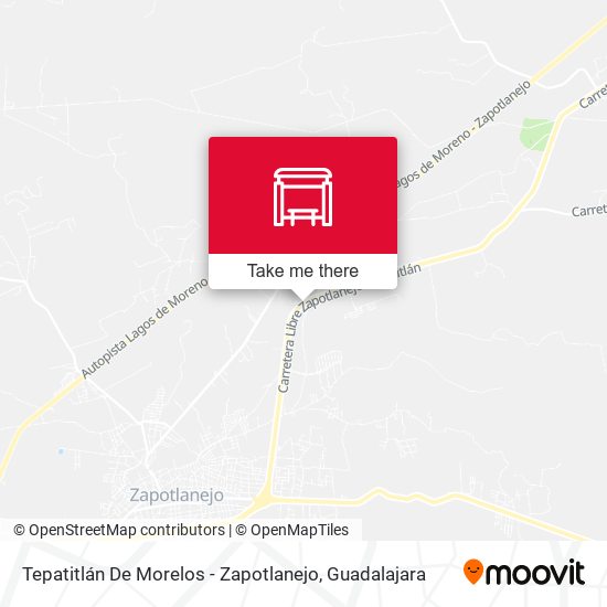 Tepatitlán De Morelos - Zapotlanejo map