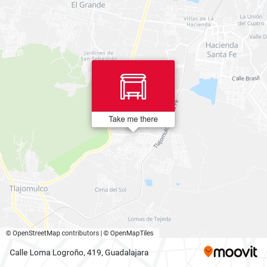 Mapa de Calle Loma Logroño, 419