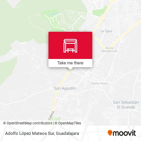 Adolfo López Mateos Sur map