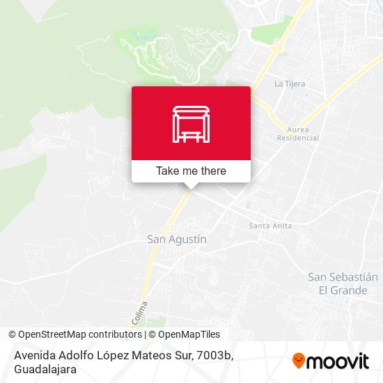 Mapa de Avenida Adolfo López Mateos Sur, 7003b