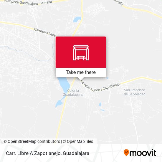 Carr. Libre A Zapotlanejo map