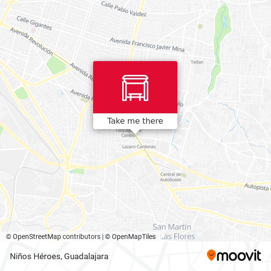 Mapa de Niños Héroes
