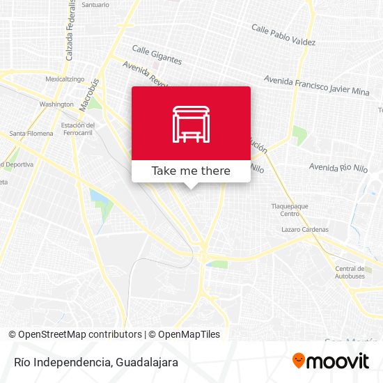 Río Independencia map