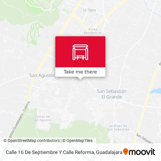 Calle 16 De Septiembre Y Calle Reforma map