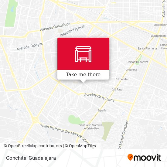 Mapa de Conchita