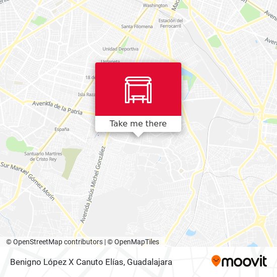 Mapa de Benigno López X Canuto Elías