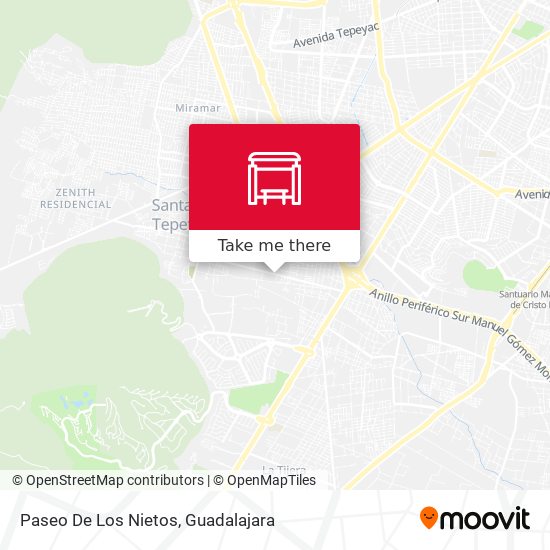 Mapa de Paseo De Los Nietos