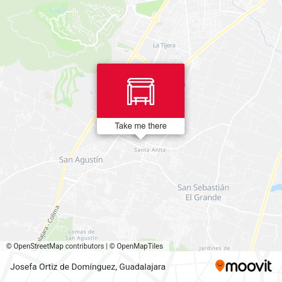 Josefa Ortiz de Domínguez map