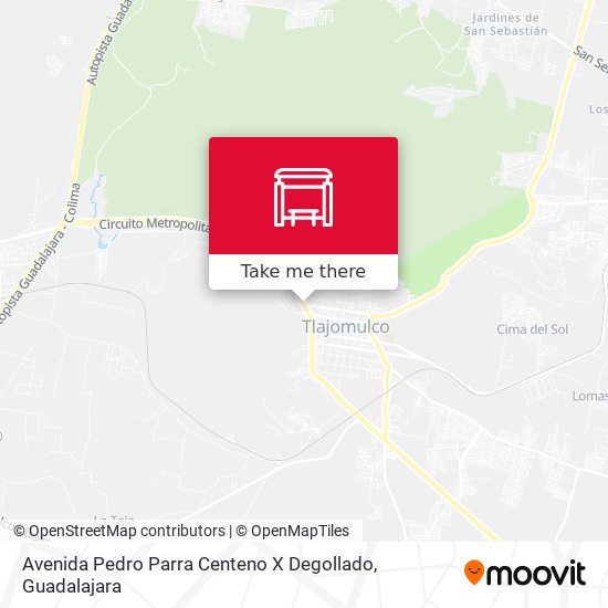 Mapa de Avenida Pedro Parra Centeno X Degollado