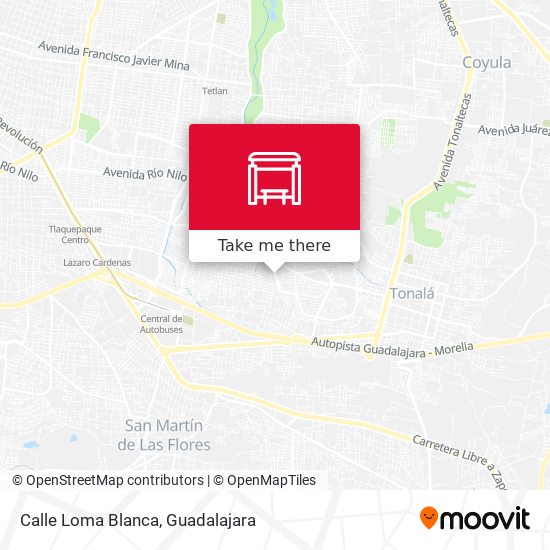 Mapa de Calle Loma Blanca