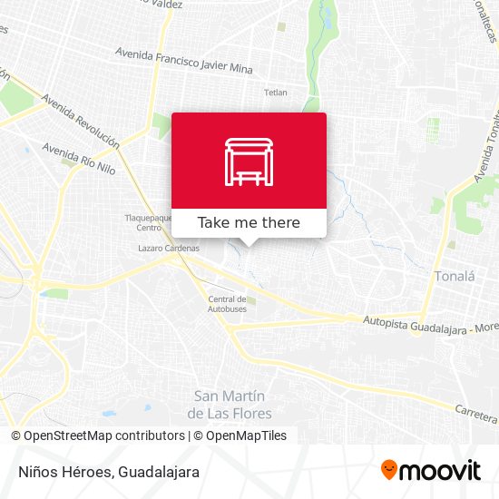 Mapa de Niños Héroes