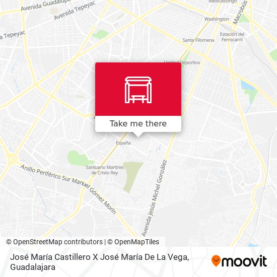José María Castillero X José María De La Vega map