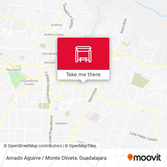 Mapa de Amado Aguirre / Monte Olivete