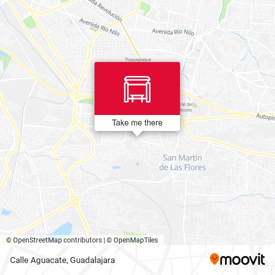 Mapa de Calle Aguacate