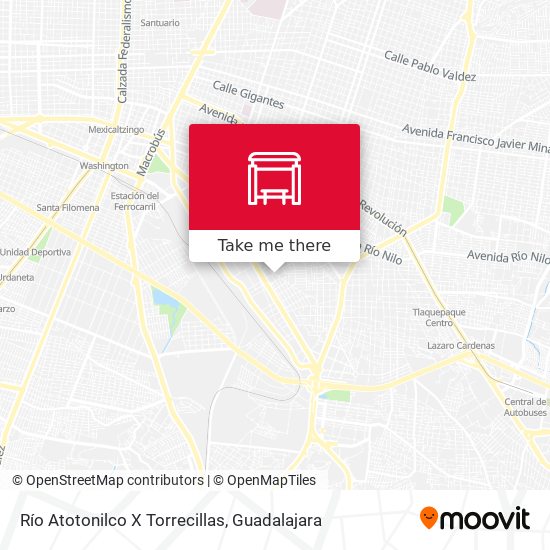 Mapa de Río Atotonilco X Torrecillas