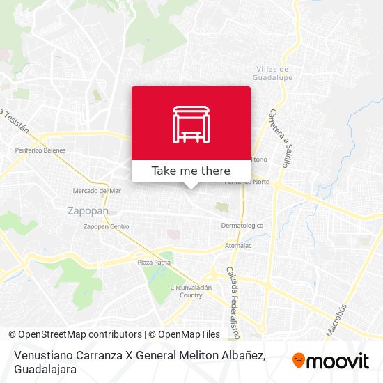 Mapa de Venustiano Carranza X General Meliton Albañez