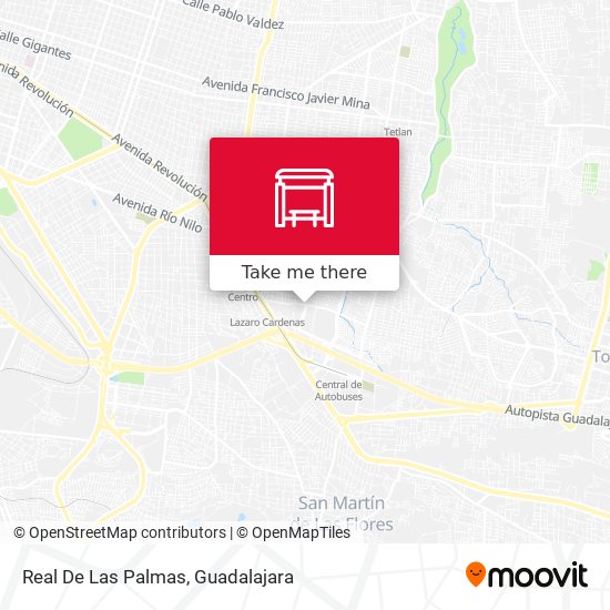 Mapa de Real De Las Palmas