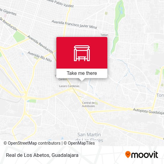 Mapa de Real de Los Abetos