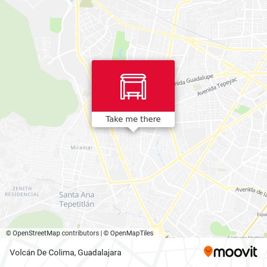 Volcán De Colima map
