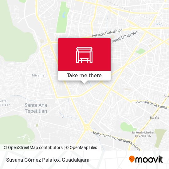 Susana Gómez Palafox map