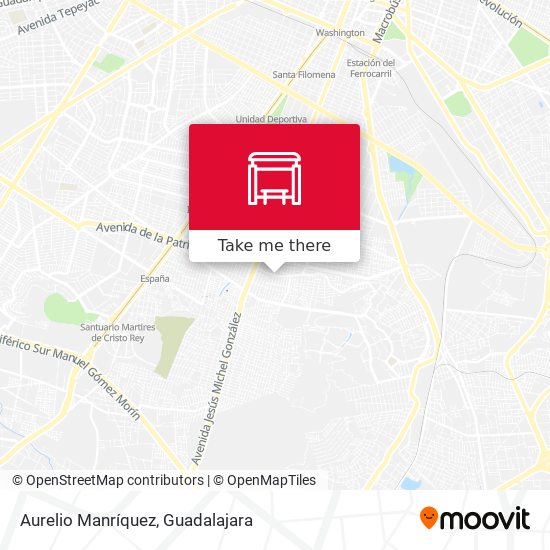 Mapa de Aurelio Manríquez