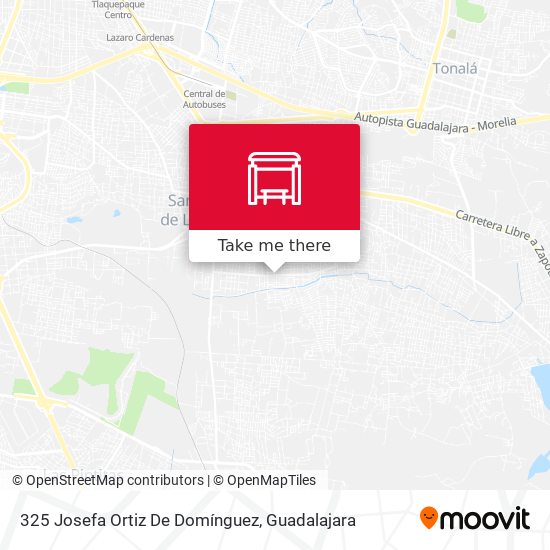325 Josefa Ortiz De Domínguez map