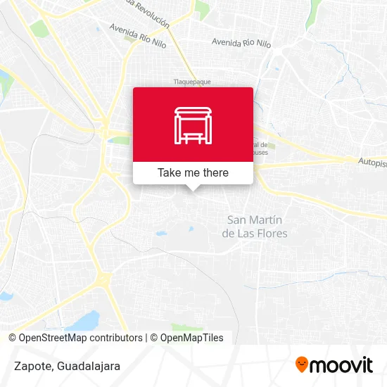 Zapote map