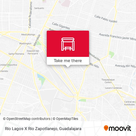 Río Lagos X Río Zapotlanejo map