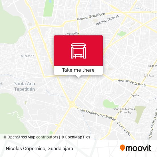 Mapa de Nicolás Copérnico