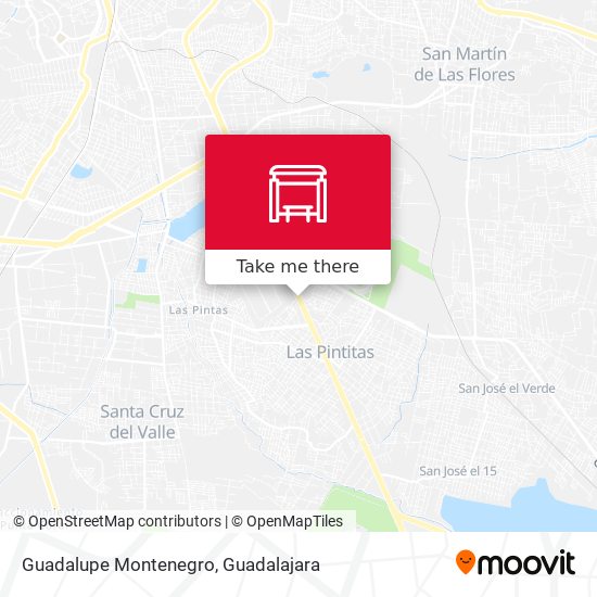 Guadalupe Montenegro map