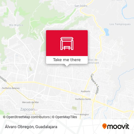 Álvaro Obregón map