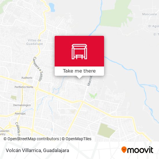 Mapa de Volcán Villarrica